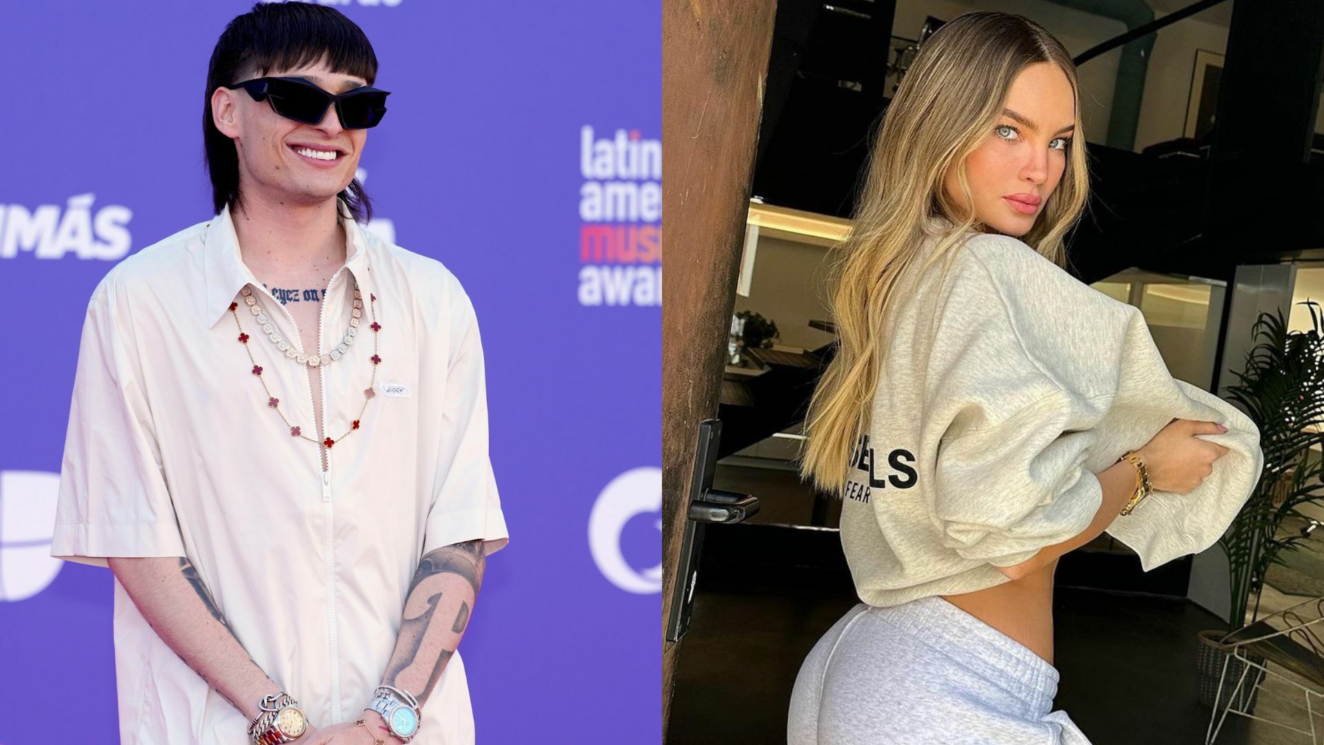 Medios de EUA dicen que hay romance entre Peso Pluma y Belinda