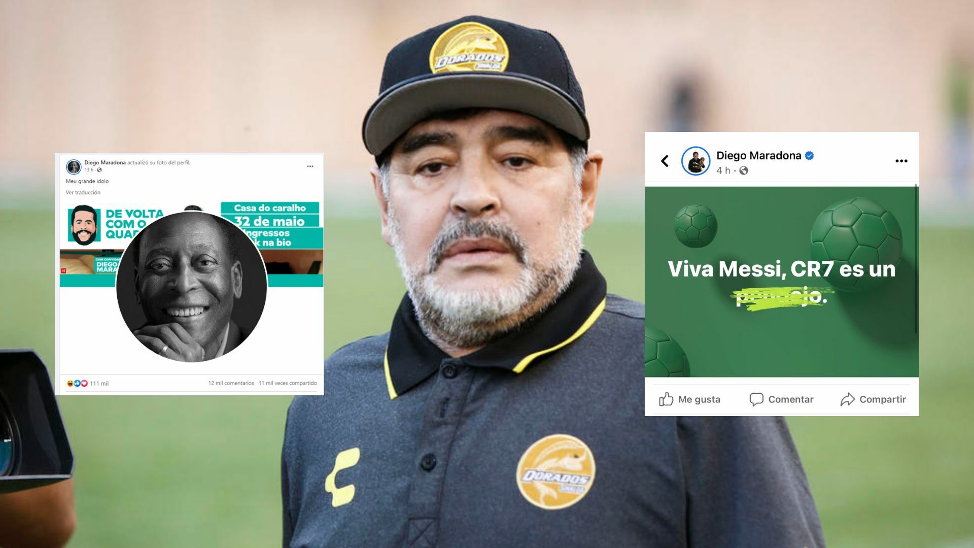 'Fingí mi muerte', los mensajes en la cuenta de Facebook de Diego Maradona tras ser hackeada