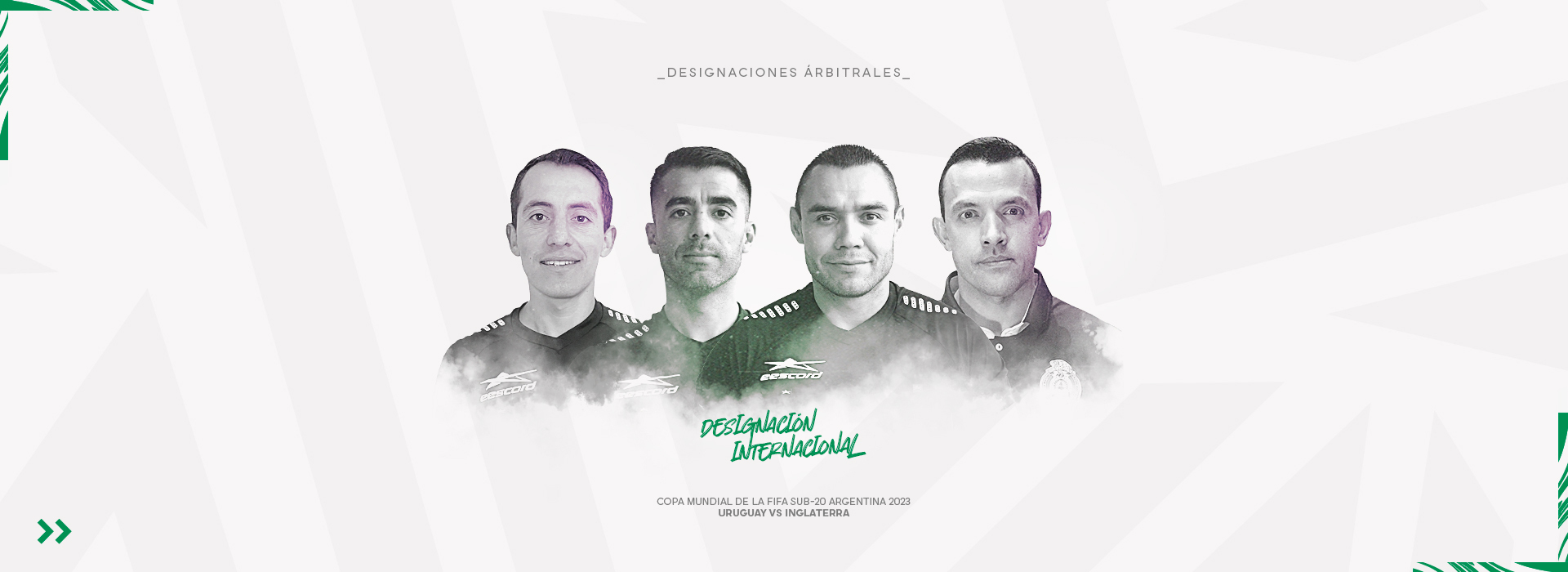 Nueva designación para árbitros mexicanos en la Copa Mundial Sub-20 de la FIFA Argentina 2023