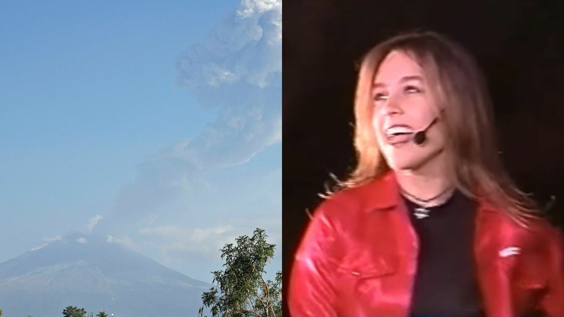 Fey recuerda su canción Popocatépetl para que actividad del volcán se calme