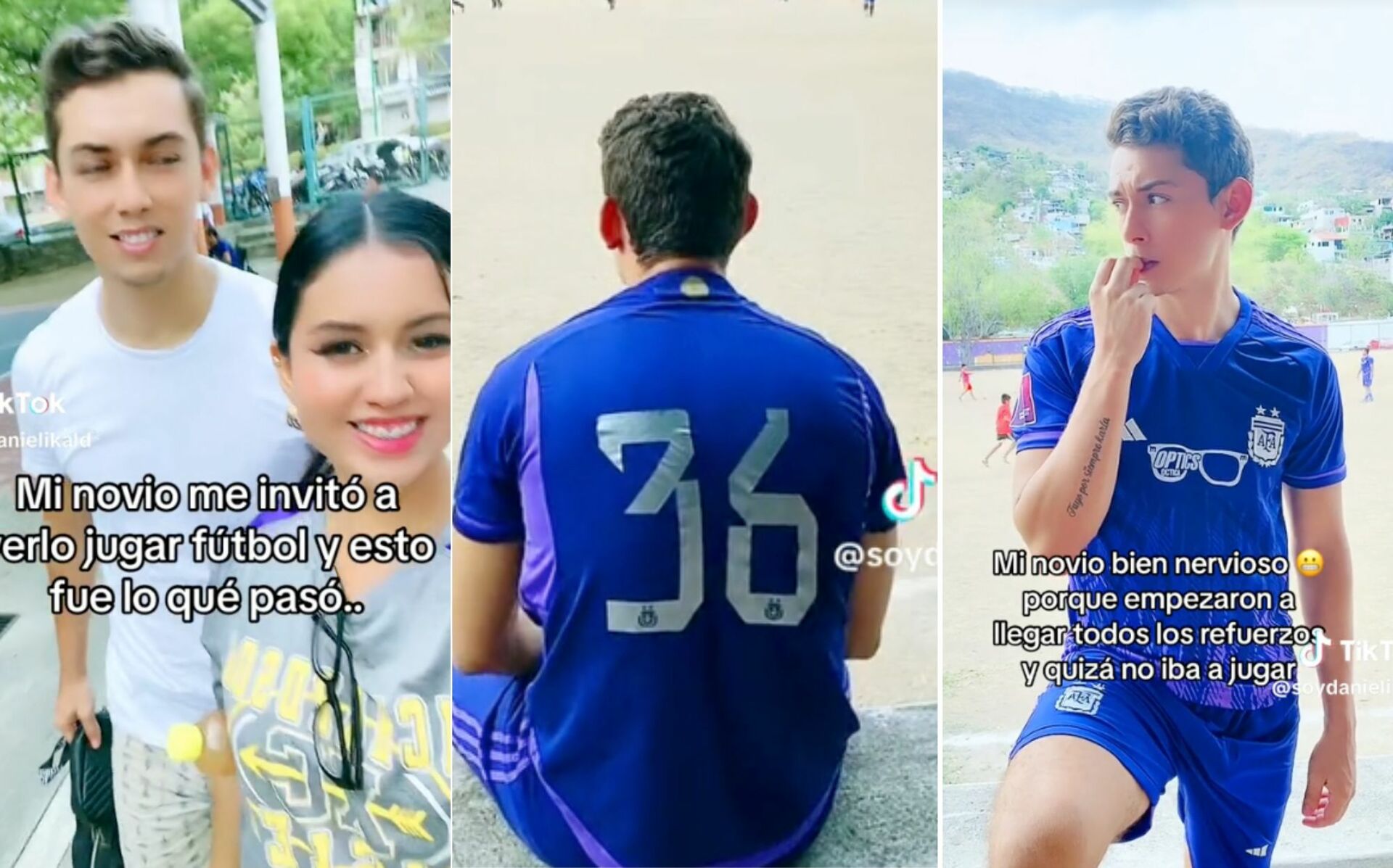 Un joven futbolista se volvió viral en TikTok luego de que se compartieron varios videos donde invita a su familia y a su novia a verlo jugar, pero su entrenador nunca lo metió a la cancha. (ESPECIAL)