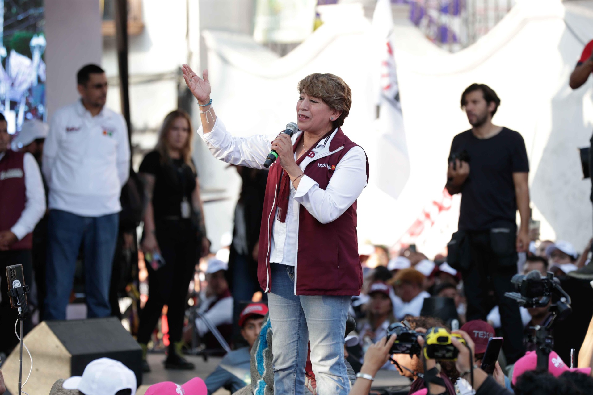 Delfina Gómez fue la ganadora de las elecciones en Estado de México. (ARCHIVO)