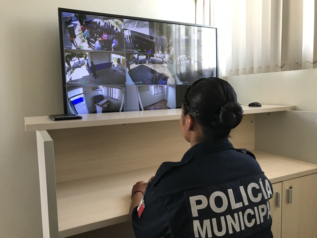 La caseta contará con cuatro elementos de base, divididos en dos turnos, tiene circuito cerrado de vigilancia y área de detenidos. (FERNANDO COMPEÁN / EL SIGLO DE TORREÓN)