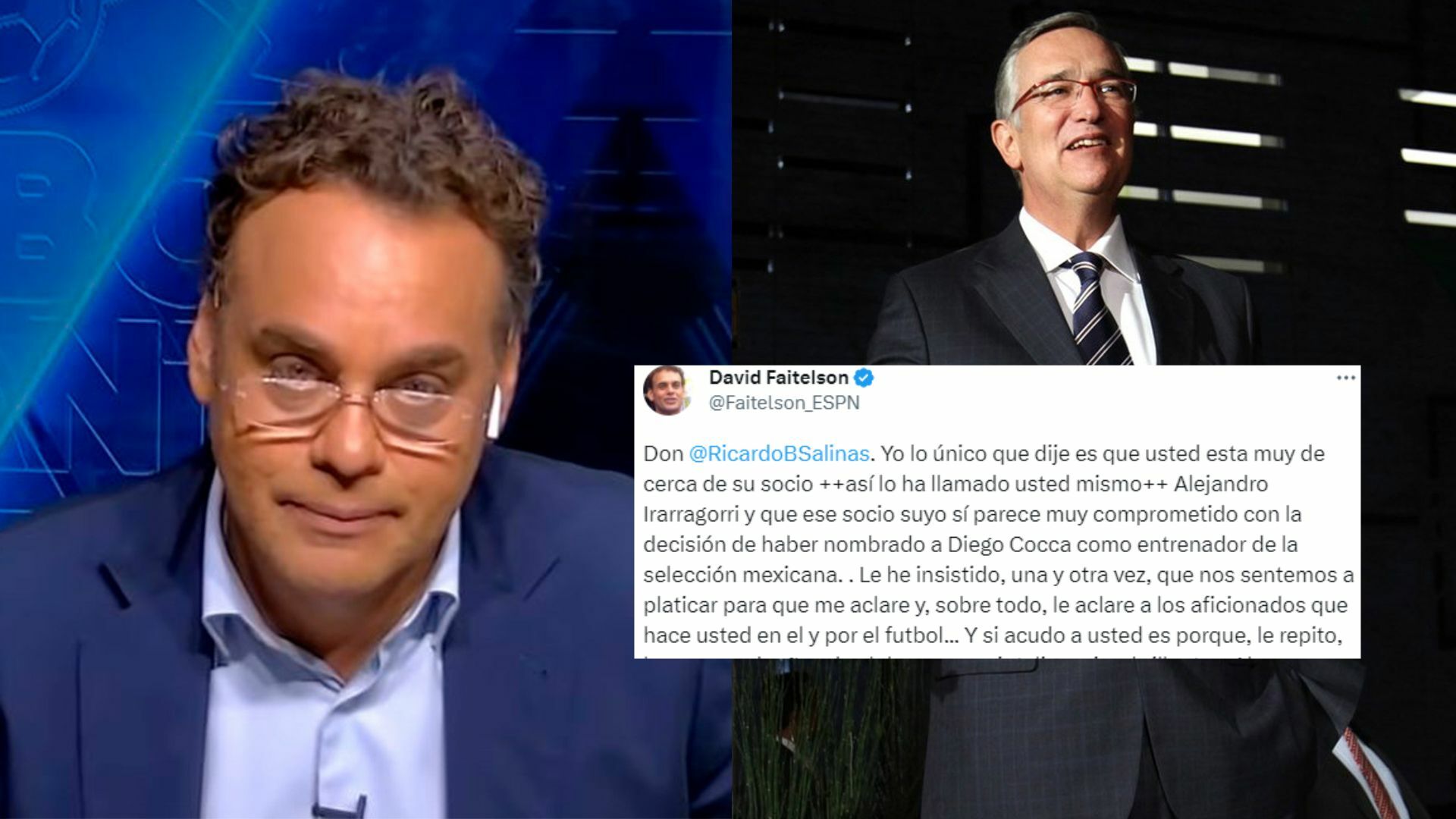 Faitelson pretende cuestionar a Ricardo Salinas sobre su labor en el futbol mexicano