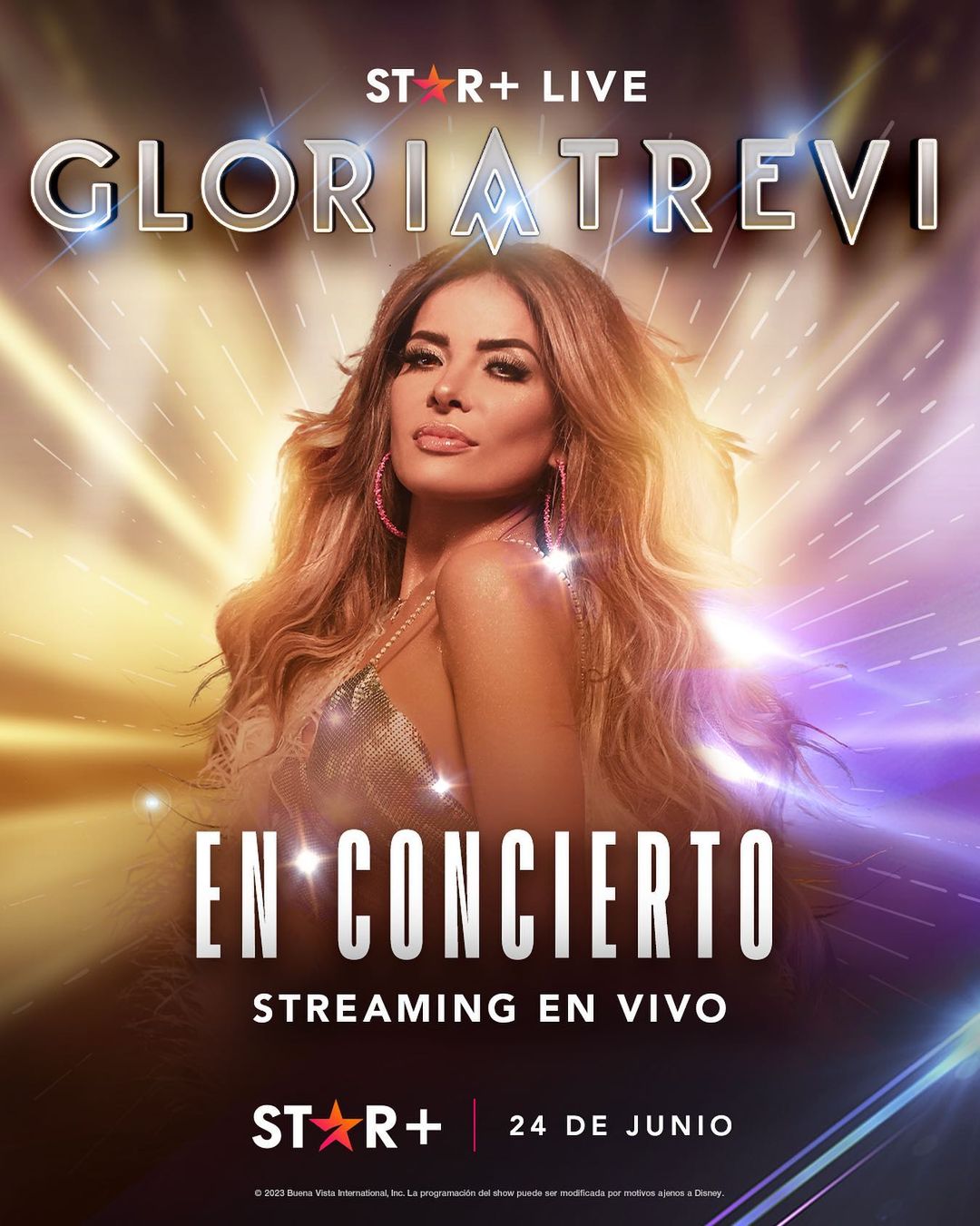 Así puedes ver en vivo a Gloria Trevi desde el Auditorio Nacional por