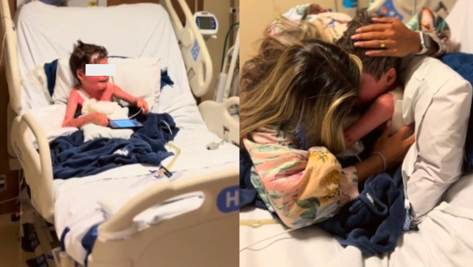 Niño despierta del coma tras 16 días y el video del reencuentro con su mamá se viraliza en TikTok