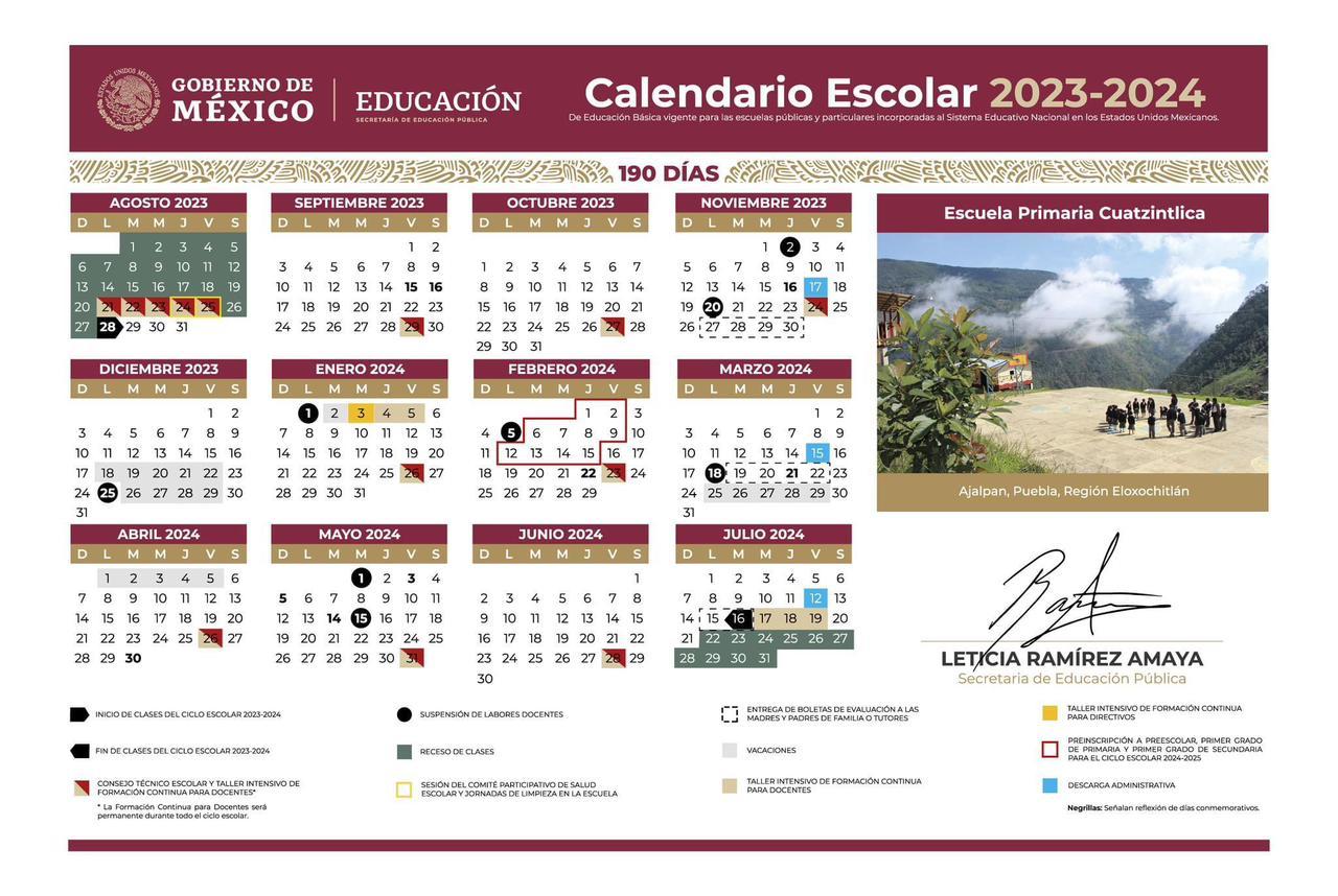 SEP publica el Calendario Escolar 20232024 a nivel nacional El Siglo