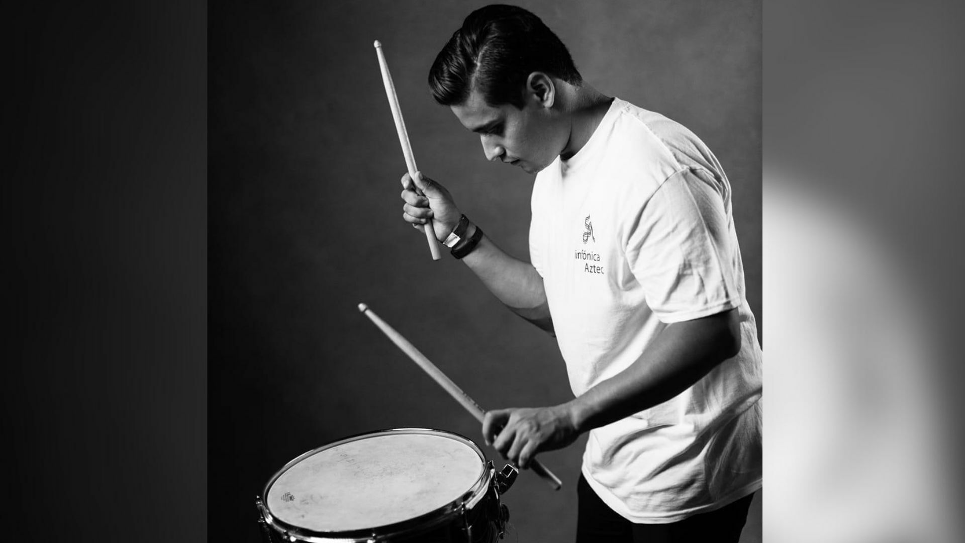Fabián Herrera Luévanos, joven talento de la percusión lagunera