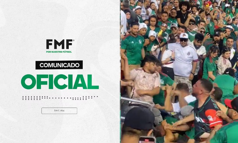 FMF condena los hechos violentos ocurridos en el juego México vs. Qatar; 'se tomarán medidas'