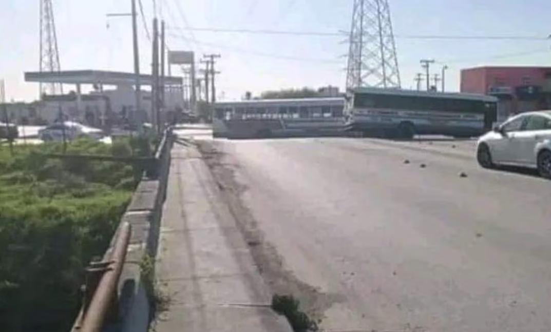 Se reportan bloqueos, detonaciones de arma de fuego y ponchallantas en la carretera Reynosa-San Fernando.