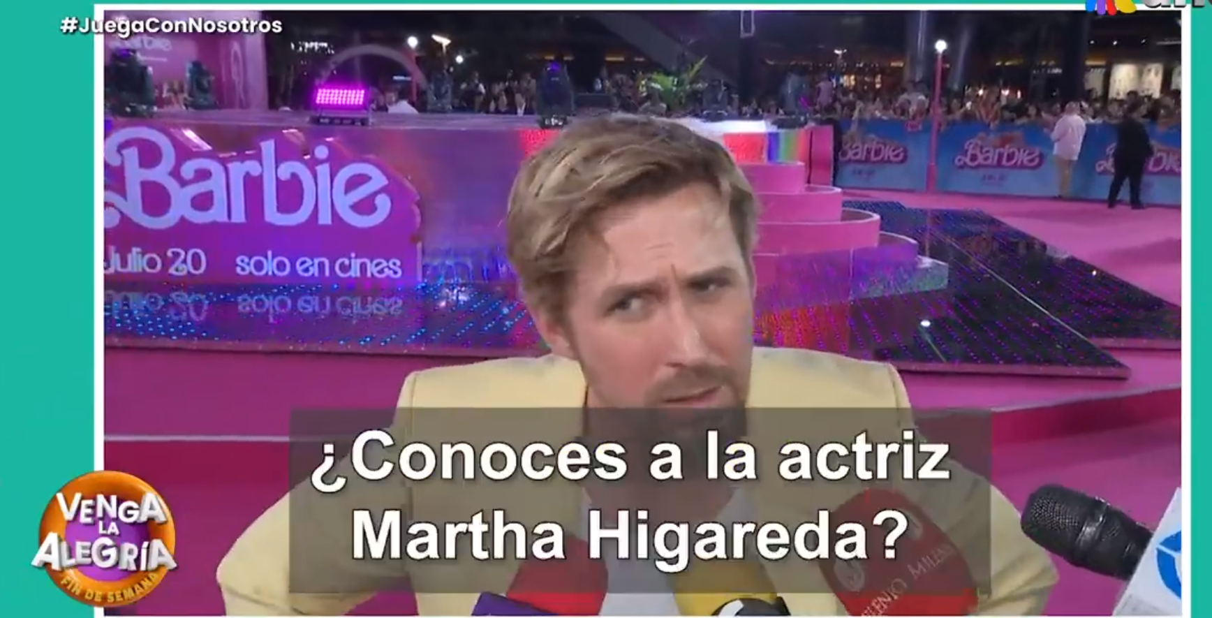 Tunden a Venga La Alegría por cuestionar a Ryan Gosling sobre Martha Higareda