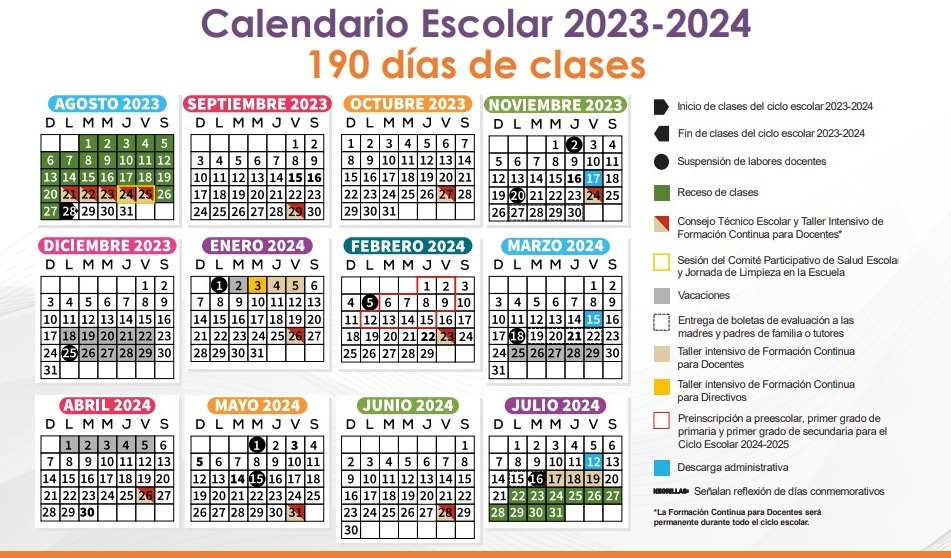 Ciclo Escolar 2023 A 2024 Coahuila Y IMAGESEE