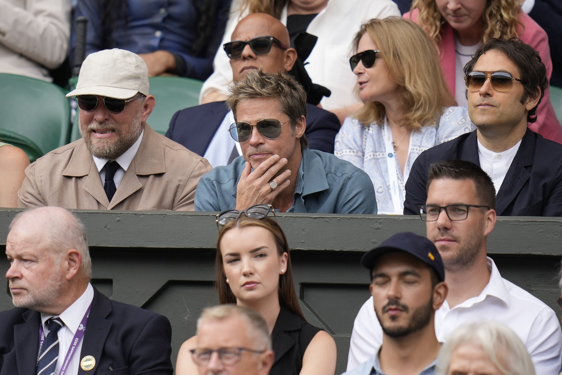 Brad Pitt se llevó todas las miradas en Wimbledon 2023 El Siglo de