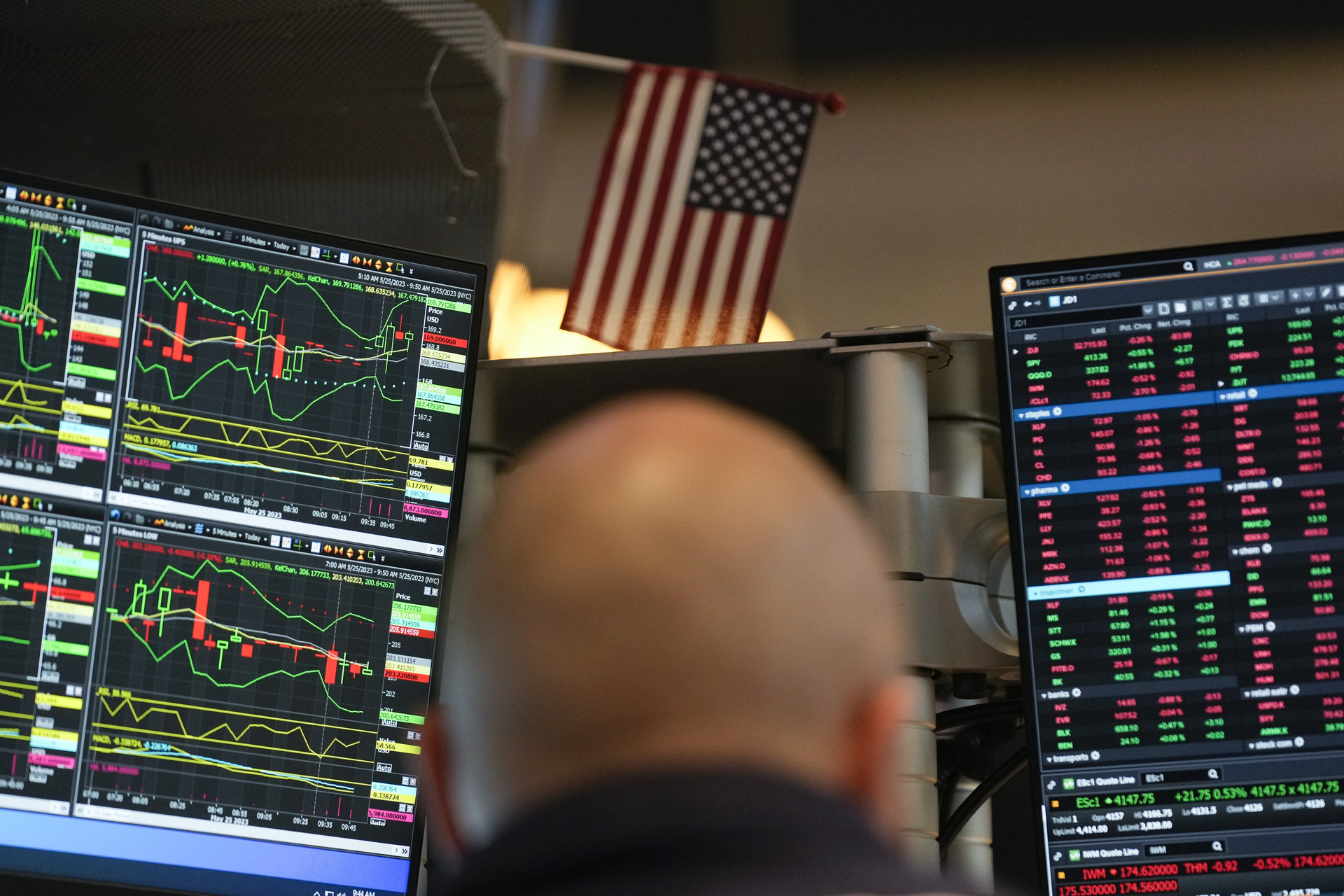 Por su parte, el índice compuesto del mercado Nasdaq, en el que cotizan las principales tecnológicas, restaba un 0.44%, hasta 14,294 enteros. (ARCHIVO)