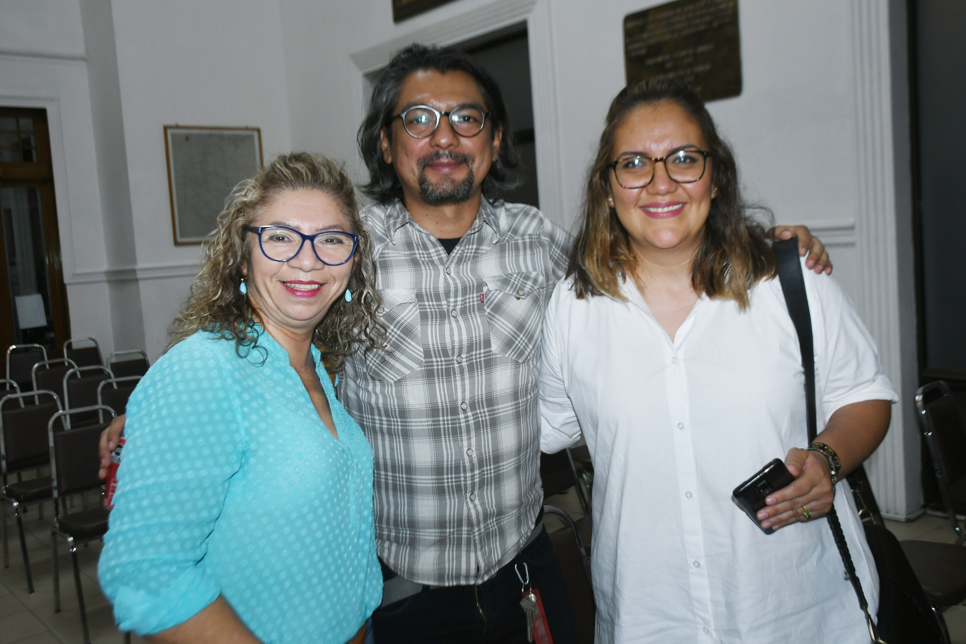 Carolina Mendoza, Ramiro Navarro y Elena Gamboa (EL SIGLO DE TORREÓN/FERNANDO COMPEÁ)