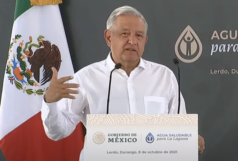 López Obrador estará hoy en La Laguna de Durango, específicamente en Lerdo, para supervisar el avance de la Planta Potabilizadora que forma parte del proyecto de Agua Saludable.