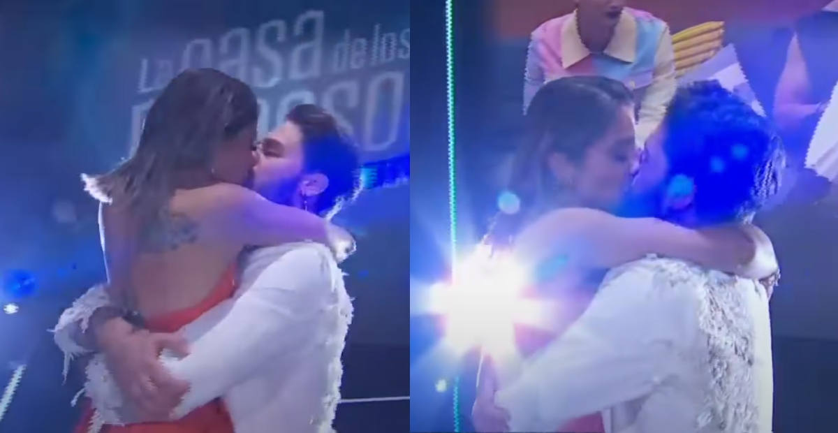 Ferka recibe con beso a Jorge Losa tras su salida de La Casa de los Famosos México