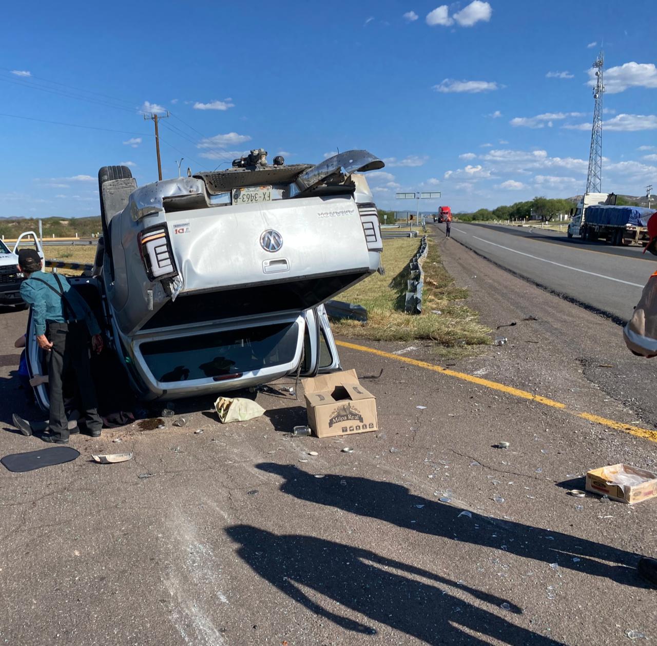 La familia de la comunidad menonita viajaba a bordo de una camioneta Volkswagen Amarok de color gris.