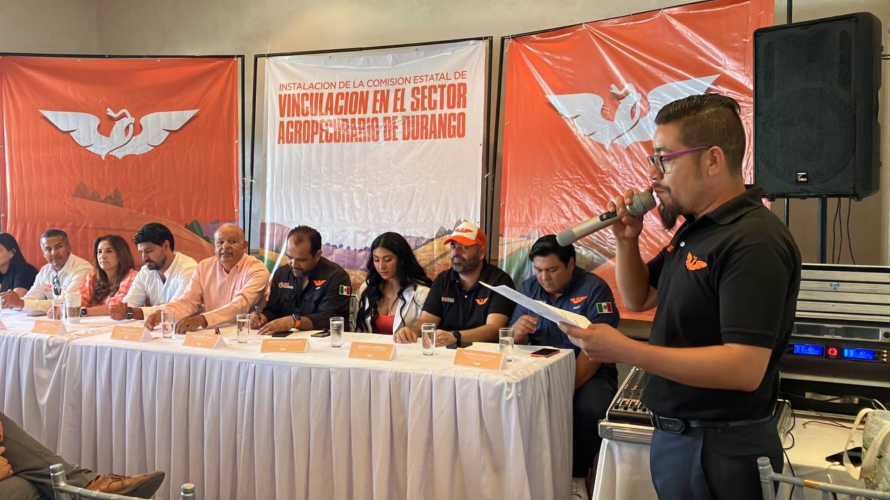 Pedro Jiménez León coordinador nacional de la Comisión de vinculación con el sector agropecuario de Movimiento Ciudadano, fue el encargado de encabezar la ceremonia