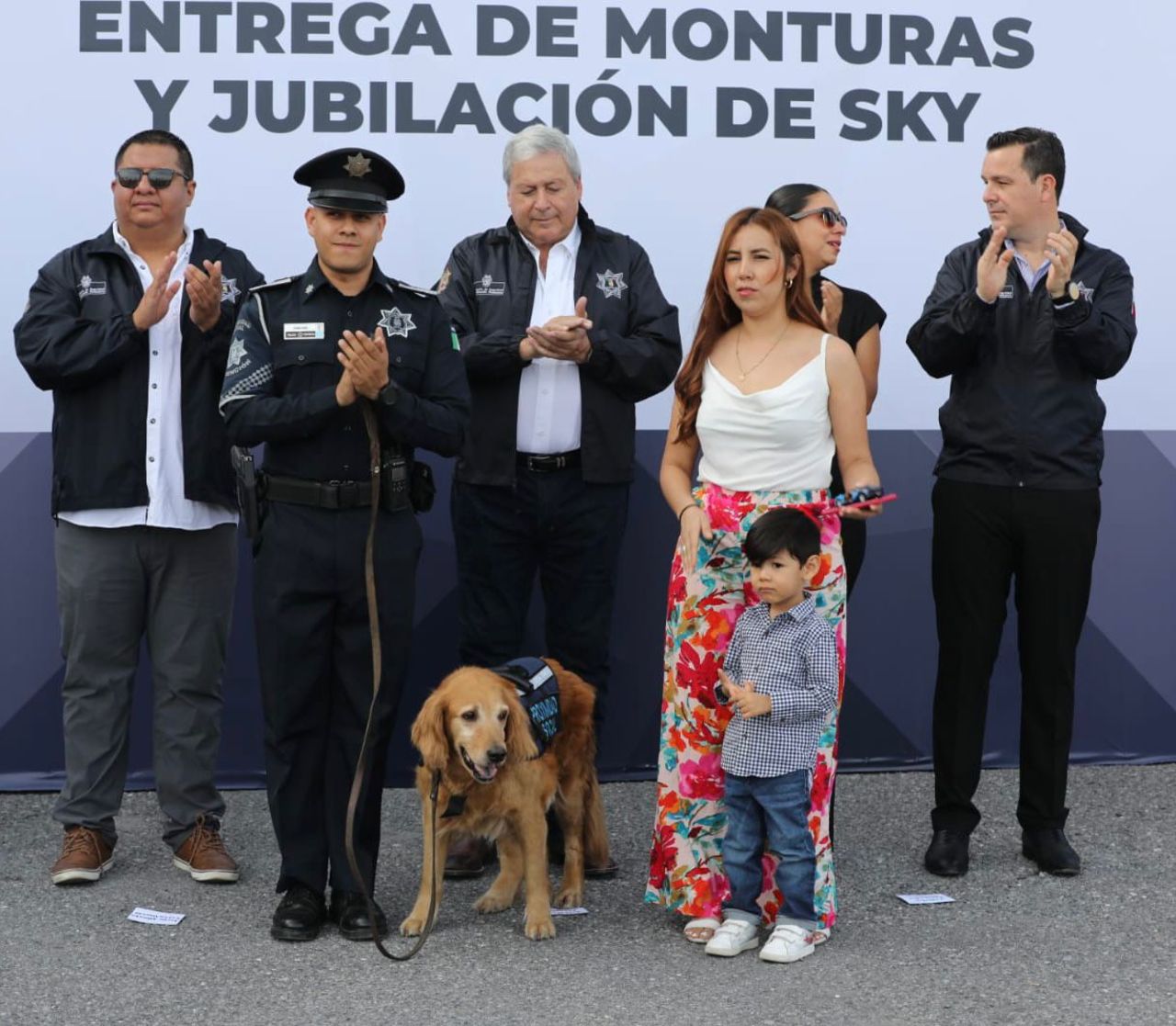 'Sky', el elemento canino del K9 estuvo en servicio durante cinco años.