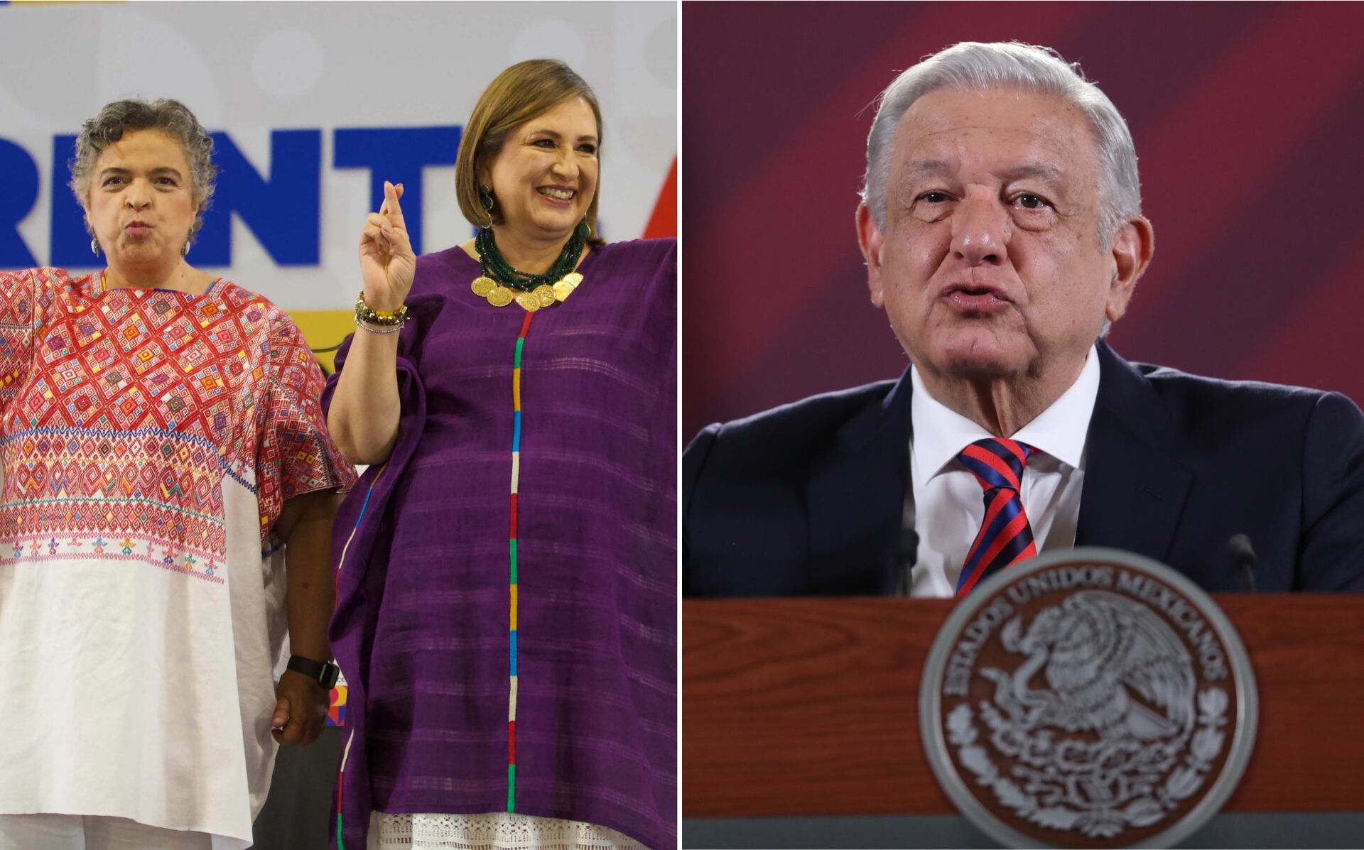 AMLO lamentó que el nombramiento de la senadora panista Xóchitl Gálvez, sobre la priista Beatriz Paredes, fue el resultado de una decisión tomada por 'el gerente Claudio X. González'. (ARCHIVO)