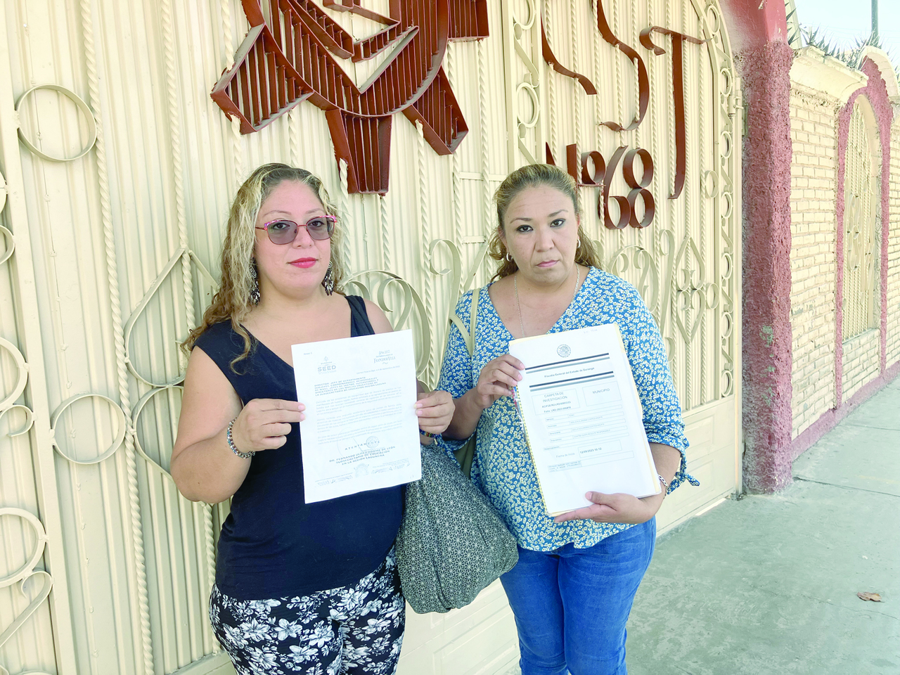 Asociación de Padres de Familia presentó una denuncia ante la Fiscalía General del Estado de Durango por el delito robo.