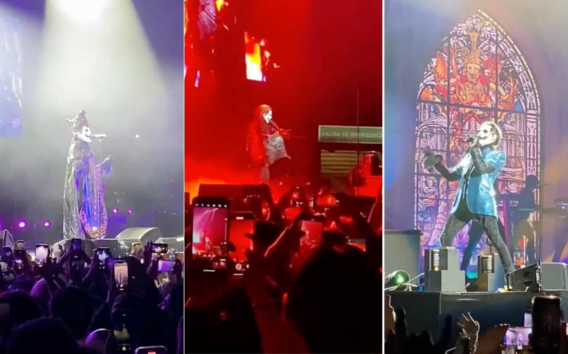 Ghost dejó a su audiencia en un éxtasis musical, convirtiendo la noche lluviosa en la Ciudad de México en una masiva misa oscura y memorable. (ESPECIAL)