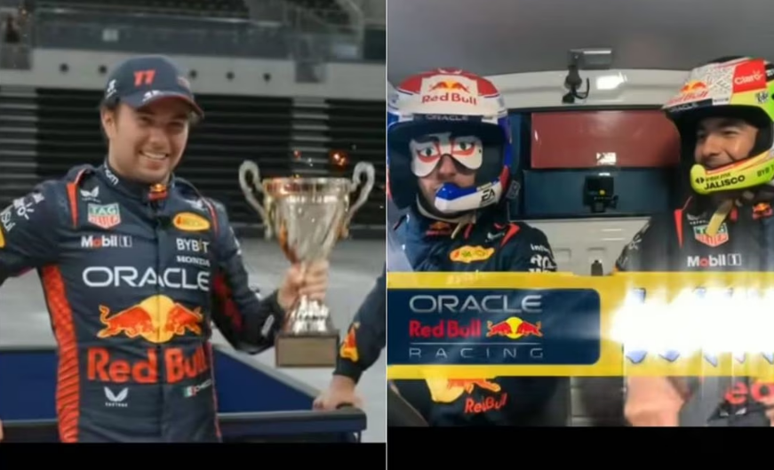 Sergio Pérez y Max Verstappen son protagonistas de retos previo al Gran Premio de Japón