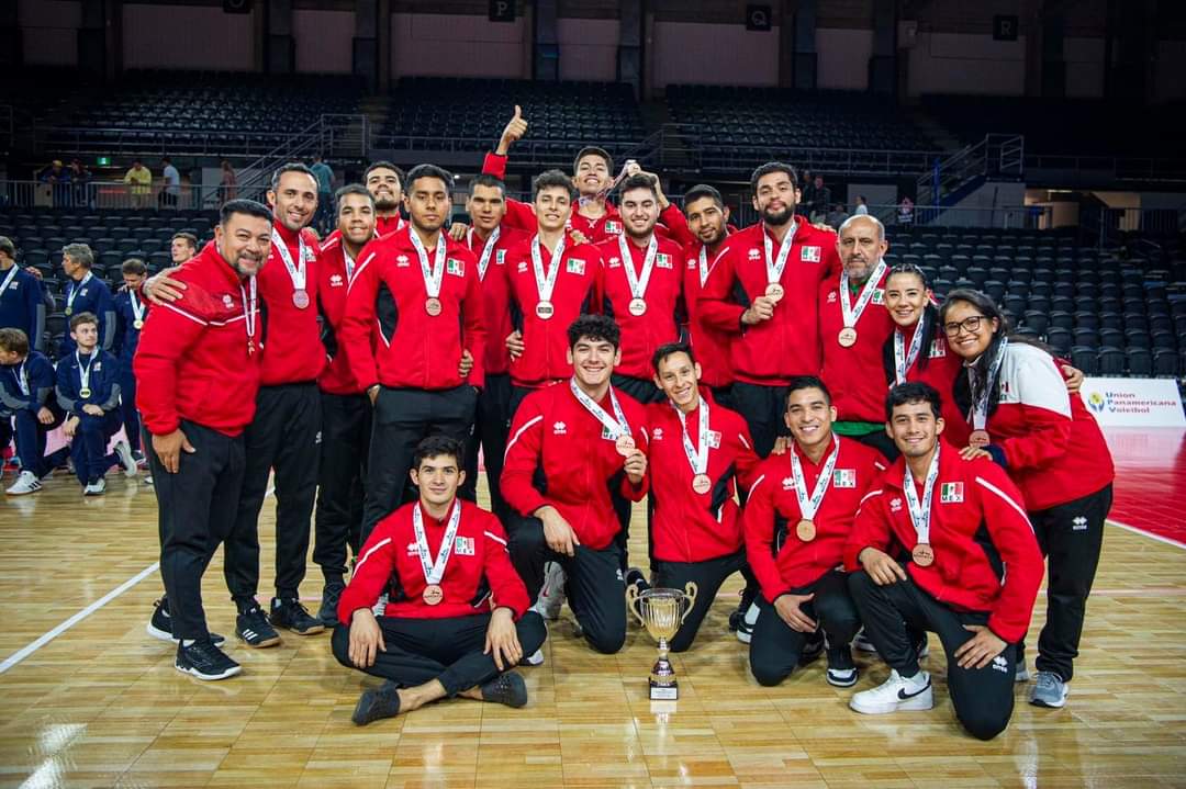 México gana medalla de bronce en Final Six Varonil NORCECA de Voleibol de Sala