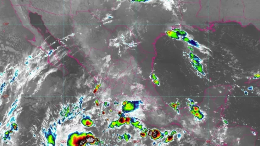 El Servicio Meteorológico Nacional pronostica lluvias puntuales muy fuertes en 8 estados.