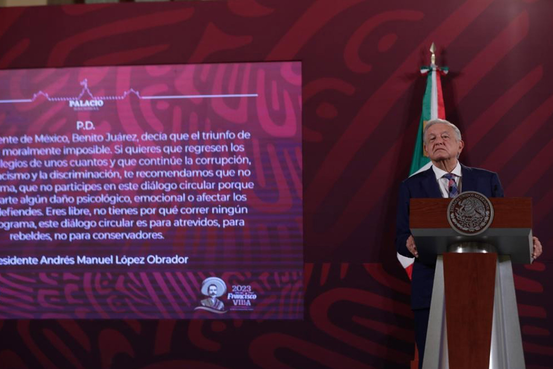 Amlo Mantiene Nueva Posdata Ahora Con Su Voz En La Conferencia