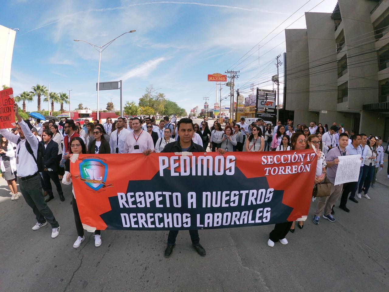 Trabajadores del Poder Judicial de la Federación suspendieron actividades en todas las sedes. (VAYRON INFANTE / EL SIGLO DE TORREÓN)