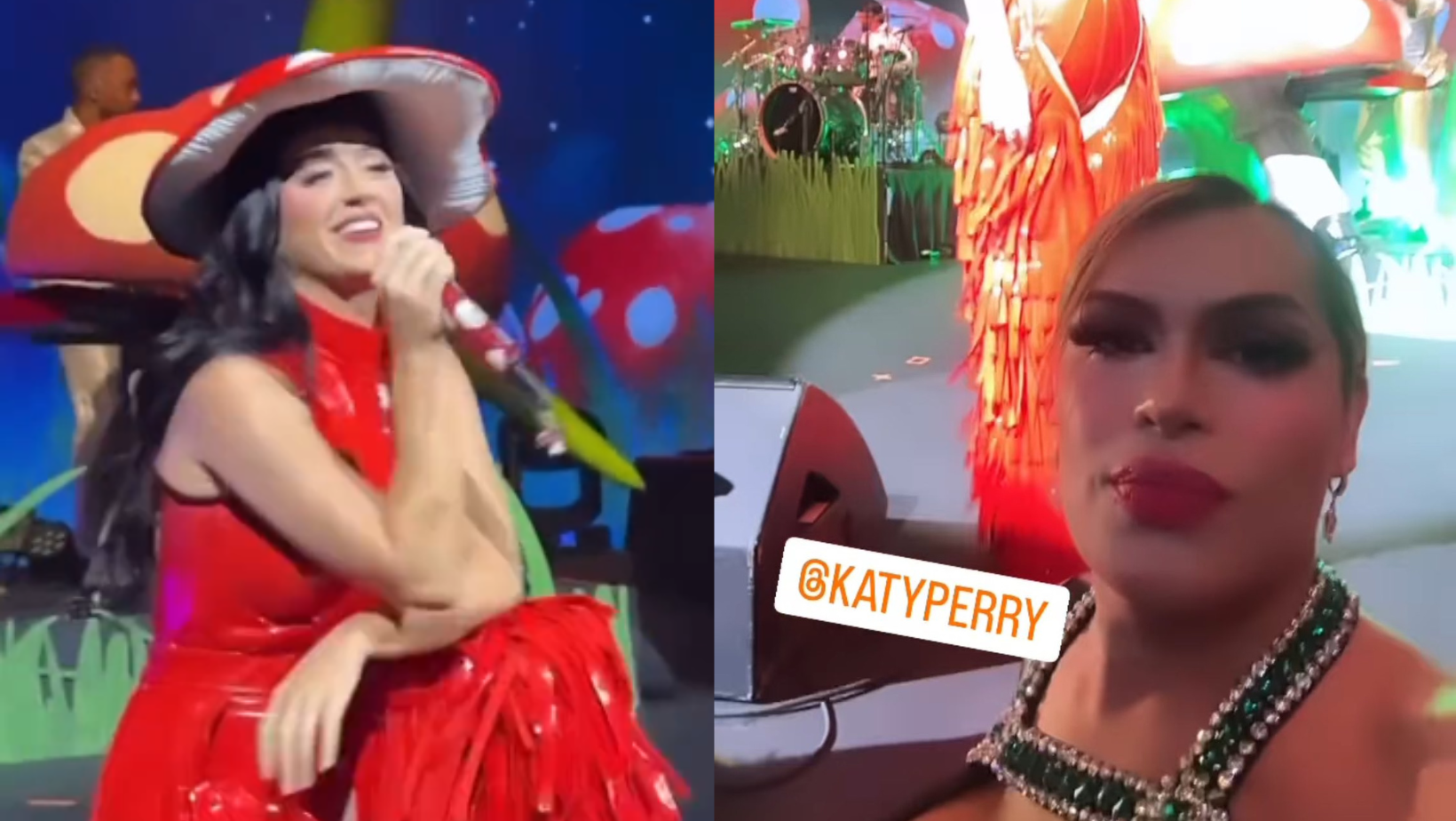 Wendy Guevara y Nicola Porcella disfrutan del concierto de Katy Perry en Televisa