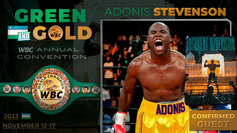 Adonis Stevenson confirma su asistencia a la Convención Anual WBC en Tashkent, Uzbekistán