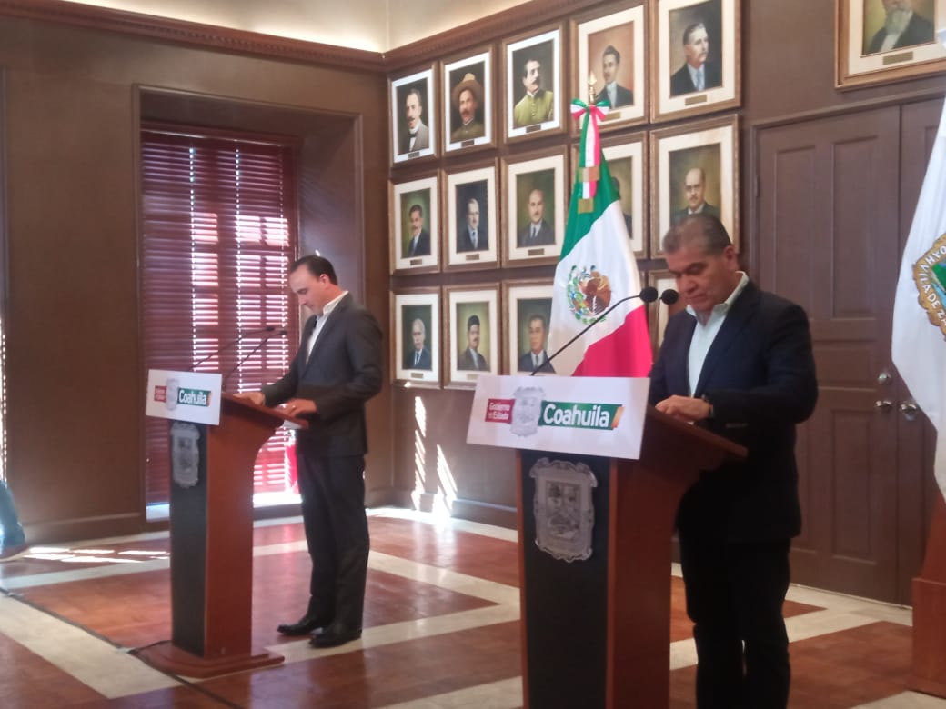 Manolo Jiménez recordó que fue en el mes de agosto que en coordinación con el gobierno de Miguel Riquelme inició la etapa de transición. (Foto: PERLA SÁNCHEZ / EL SIGLO COAHUILA)