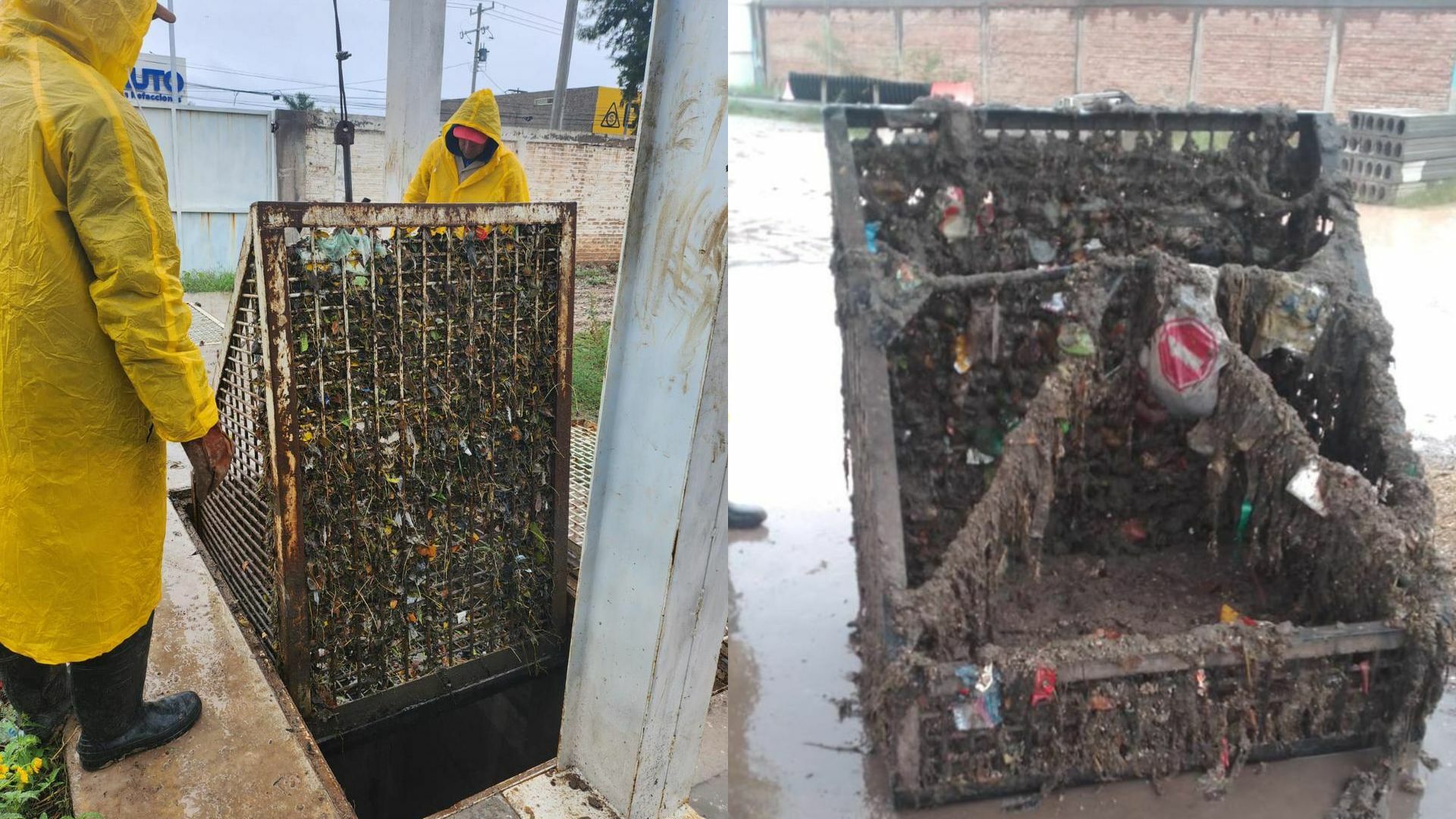 Retiran basura acumulada en cárcamos de Torreón
