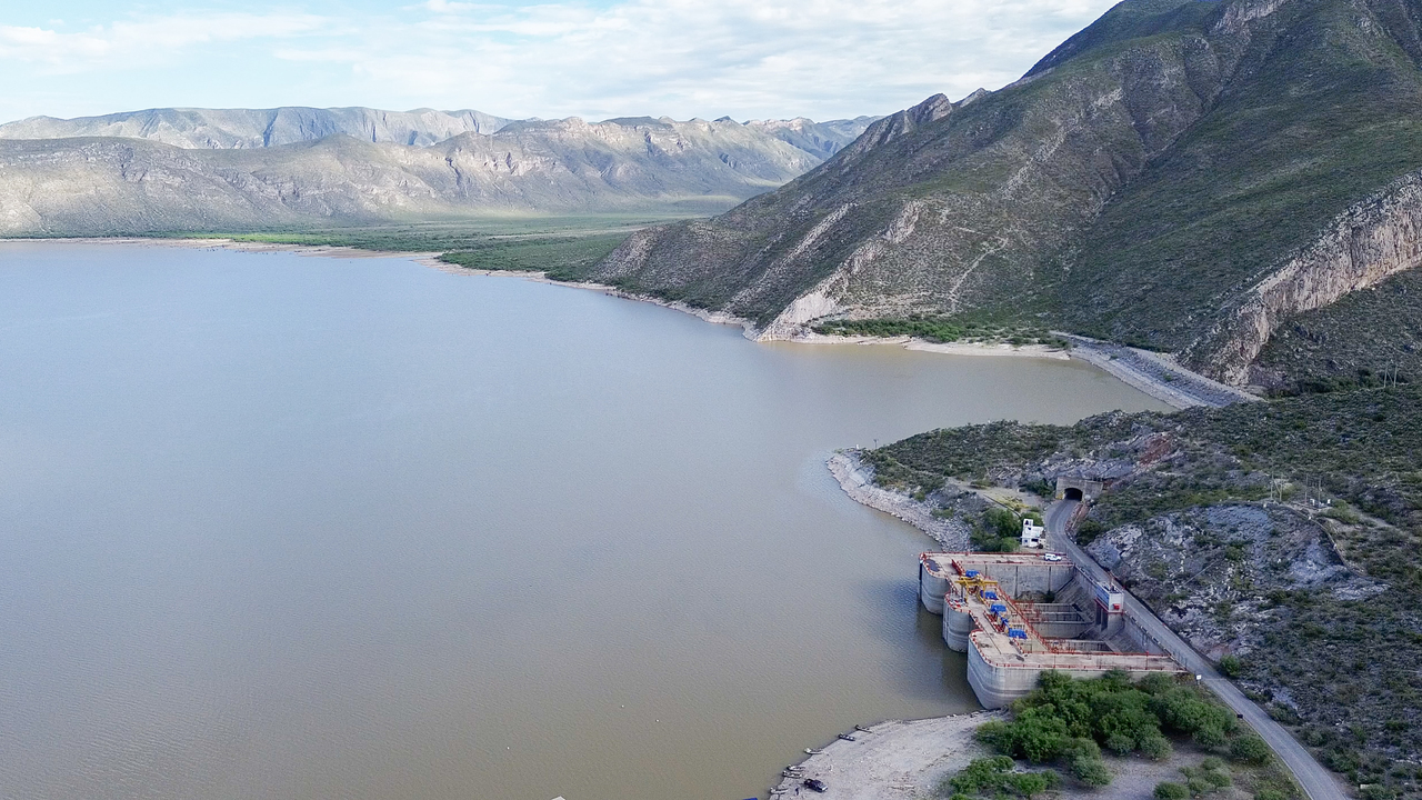 La presa Francisco Zarco, en el municipio de Lerdo, está al 33.7 por ciento de su capacidad. (EL SIGLO DE DURANGO)
