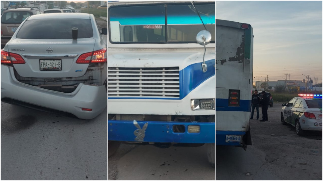 No se reportaron personas lesionadas de gravedad tras el percance vial, solo daños materiales. (EL SIGLO DE TORREÓN)