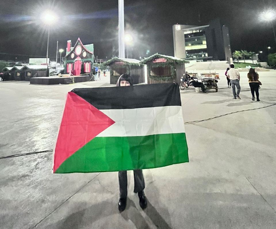 'Jornada que nos convoca no solo a la reflexión sino también a la acción', pronunció uno de los manifestantes. (COMITÉ DE SOLIDARIDAD CON PALESTINA EN LA LAGUNA)