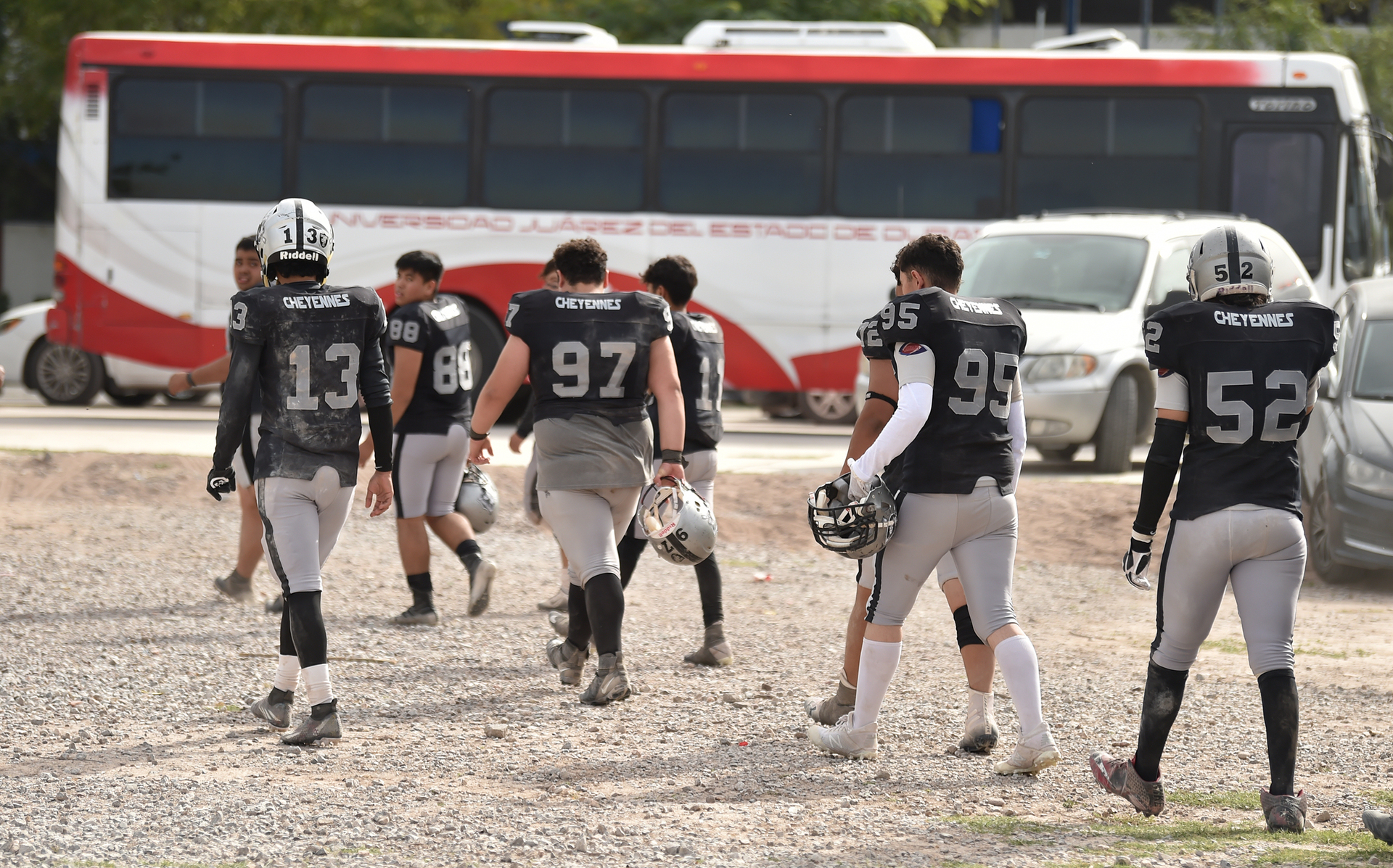 Los Cheyennes ganaban 14-0 al medio tiempo frente a las Águilas Prepa UJED. (Fotografías de Ramón Sotomayor)
