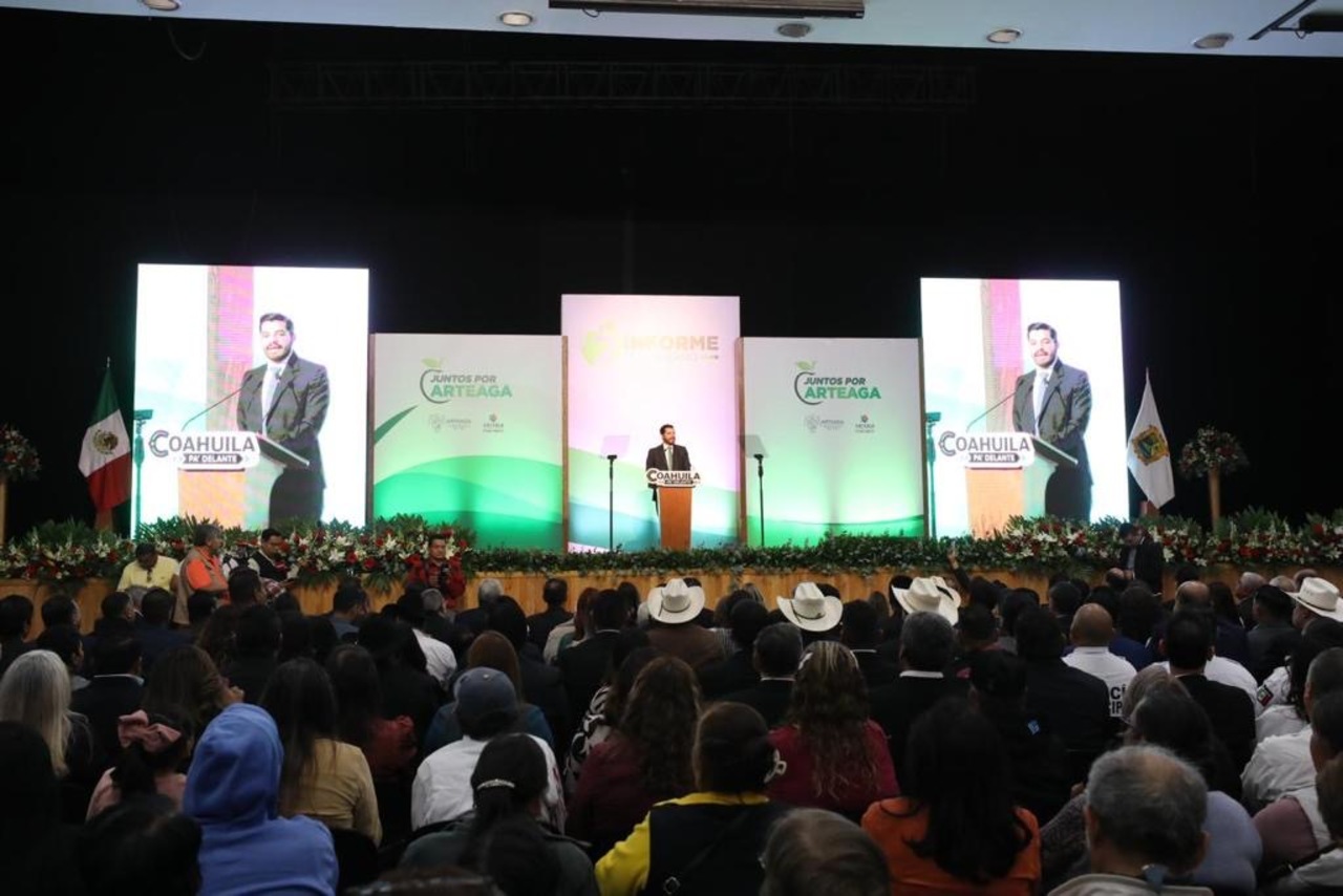 El sábado, Ramiro Durán García, alcalde de Arteaga, presentó su segundo informe de resultados. (EL SIGLO DE TORREÓN)