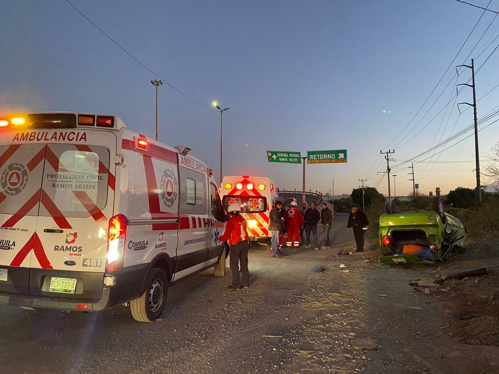 El vehículo era conducido a exceso de velocidad. (EL SIGLO COAHUILA)