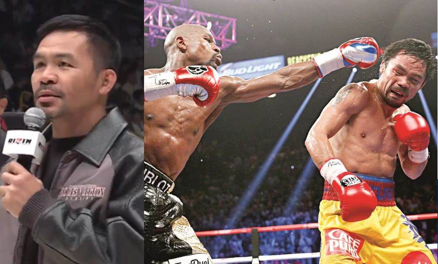 Manny Pacquiao anuncia pelea contra Floyd Mayweather Jr en 2024