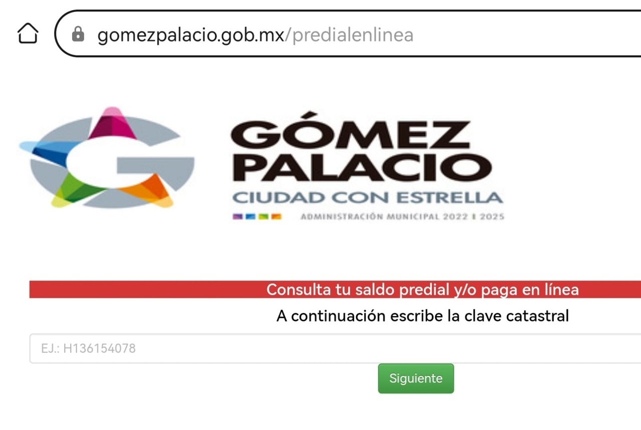 Brindan opciones para cumplir con el impuesto Predial en Gómez Palacio