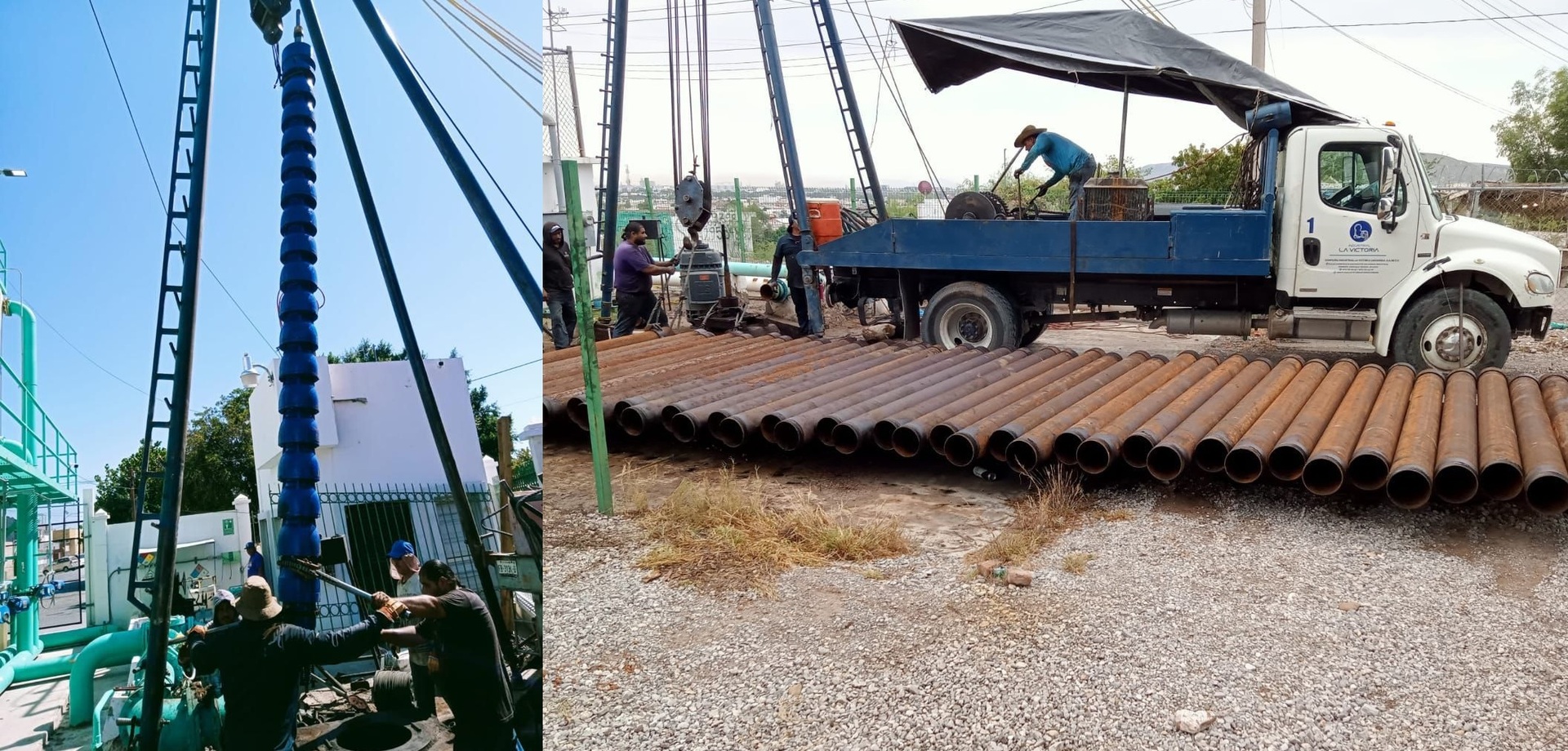 Trabajos en el pozo 31 de la zona industrial de Gómez Palacio (EL SIGLO DE TORREÓN) 