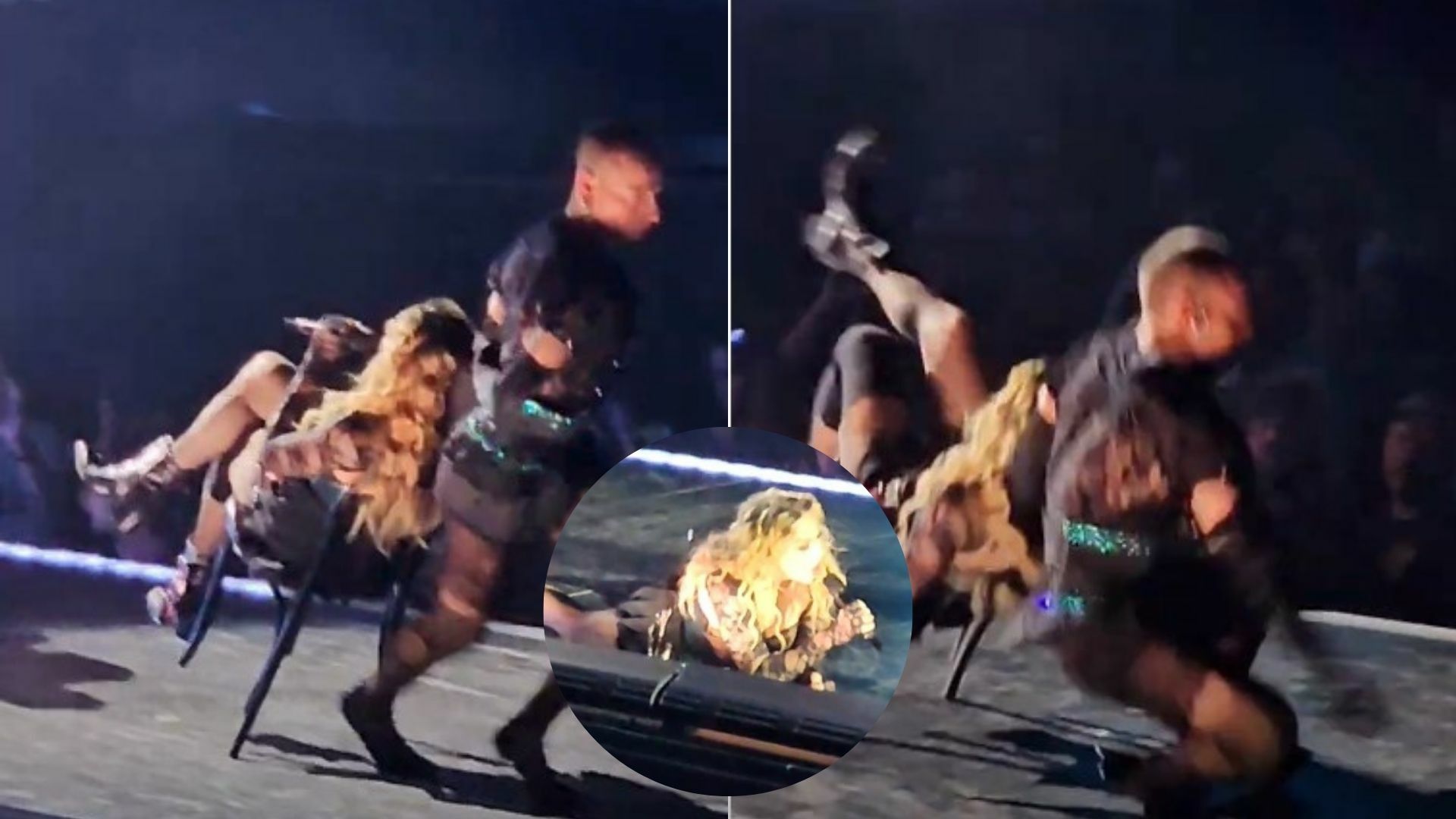 Madonna se cae en pleno concierto del Celebration Tour y lo soluciona como profesional