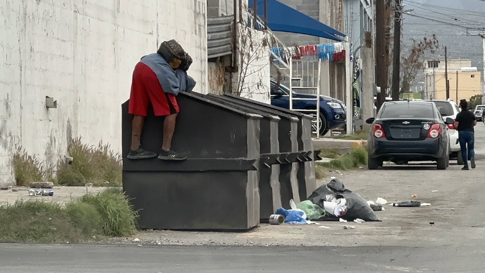 Contenedor de basura en Monclova. (SERGIO A. RODRÍGUEZ)