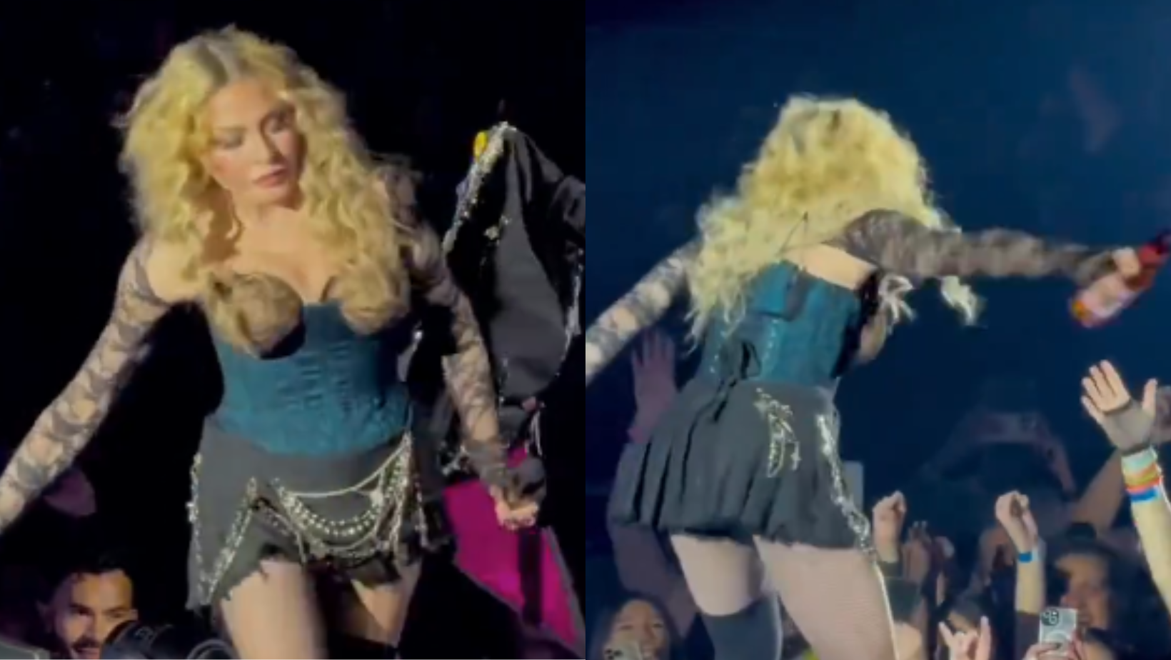 VIDEO: Madonna provoca enojo tras escupirle a sus fans durante concierto