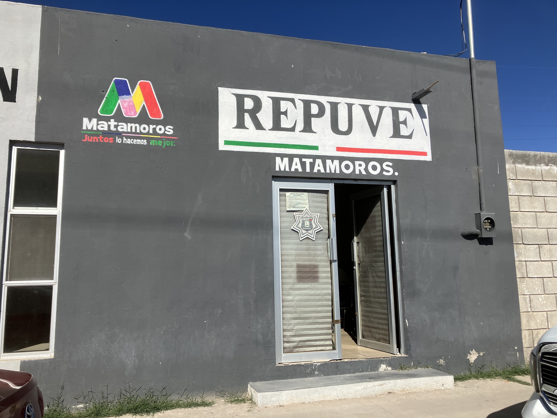 Módulo del Repuve del municipio de Matamoros.