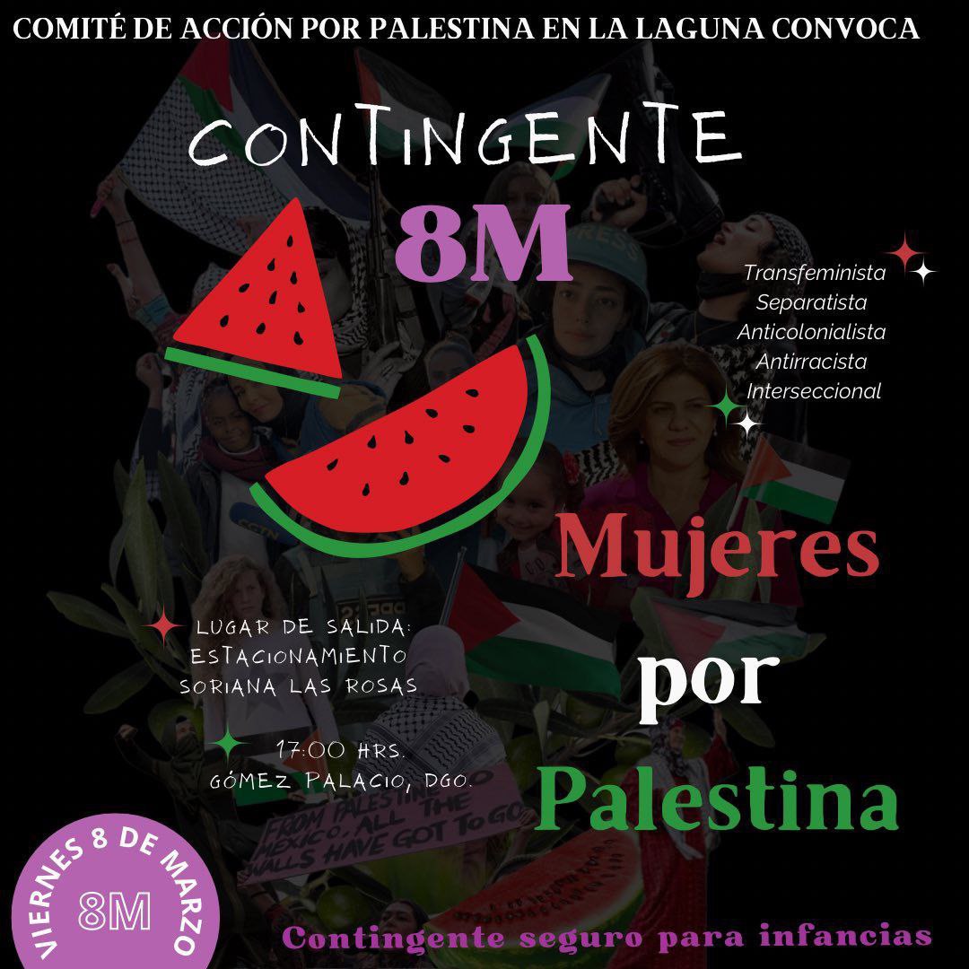 Contingente 8M de mujeres por Palestina. (COMITÉ DE ACCIÓN POR PALESTINA EN LA LAGUNA)